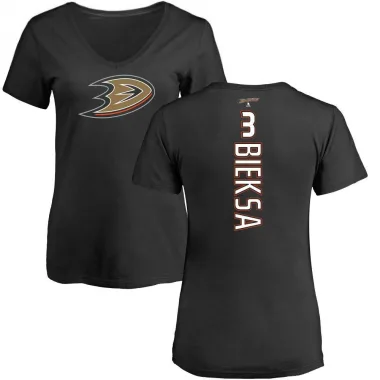 Black Women's Kevin Bieksa Anaheim Ducks Backer T-Shirt -